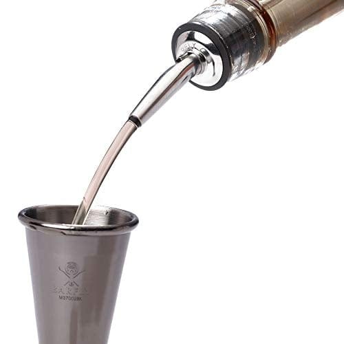 Premium Stainless Steel Barfly Cocktail Liquor Pourers - Set of 12 for Fast, Drip-Free Pouring - Perfect for Home Bars, Restaurants & Professional Bartenders