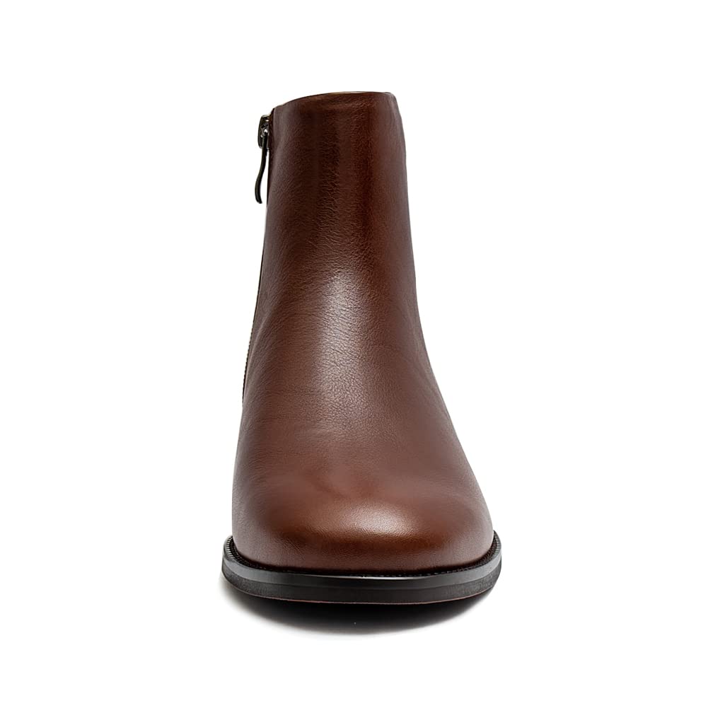 Stylish Women's Minimalist Leather Ankle Boots - Comfortable & Versatile for Work, Casual Outfits & Fall Fashion