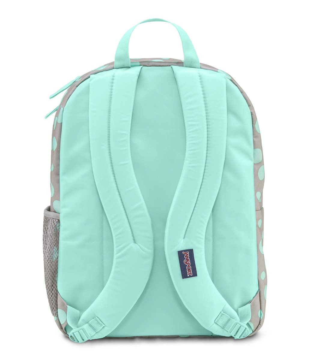 JANSPORT Big Student Backpack - Grey Rabbit Sylvia Dot Design | Durable School Bag for College & High School | Perfect for Books, Laptop & Daily Commute