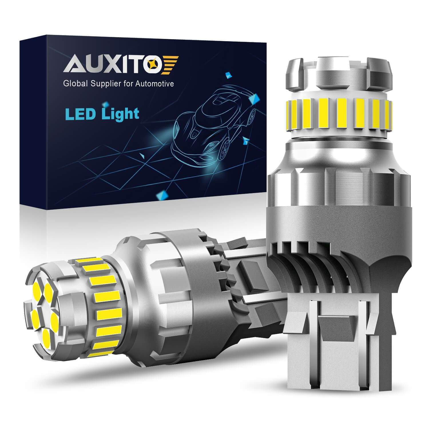 AUXITO 7443 LED Bulb - Super Bright 7440 T20 W21W Replacement for Reverse Light, Tail Light & Brake Light | Perfect for Cars, Trucks & SUVs in Night Driving & Parking