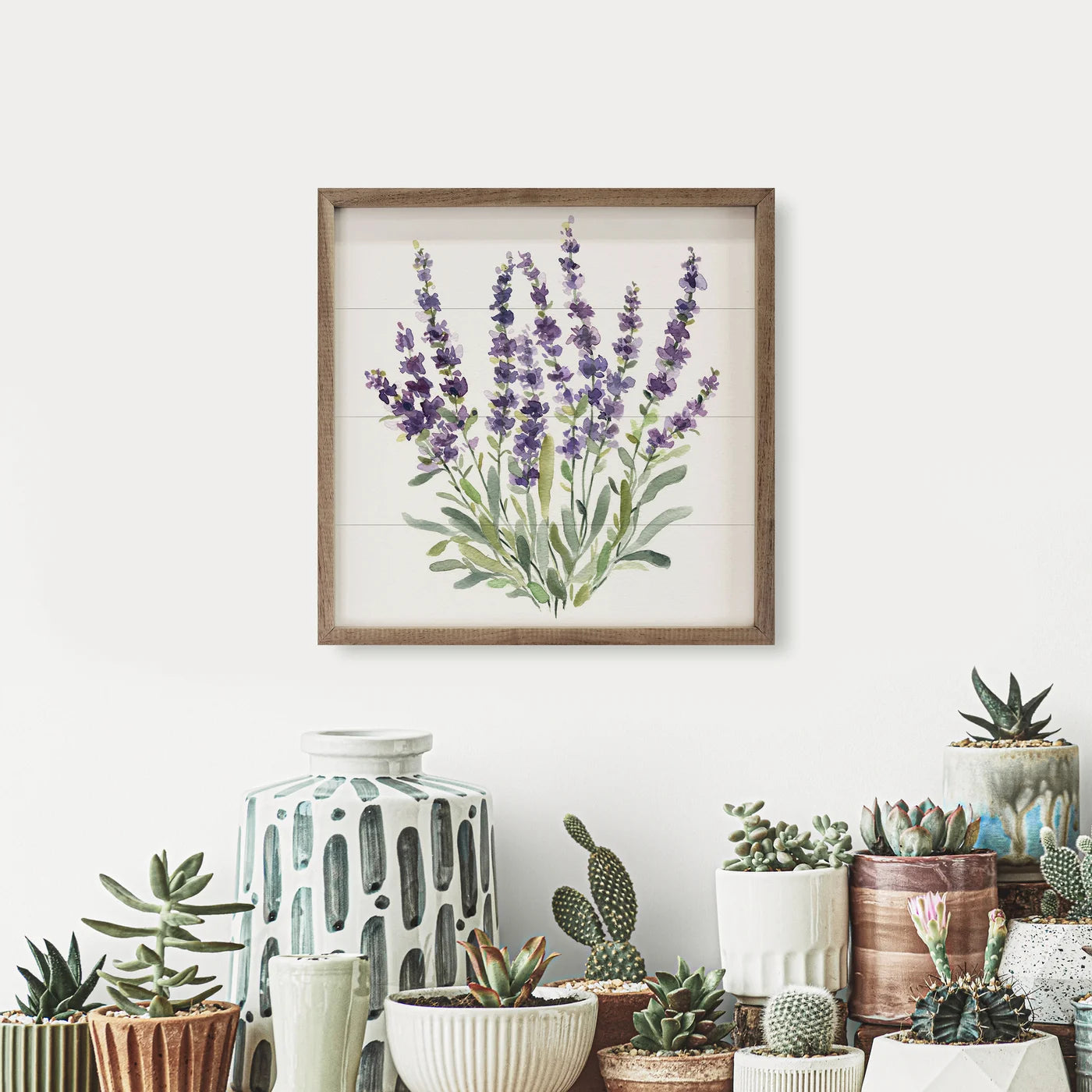 Lavender Botanical II By Carol Robinson - Framed Floral Wall Art Print for Home & Office Decor - Perfect for Living Room, Bedroom, or Gift
