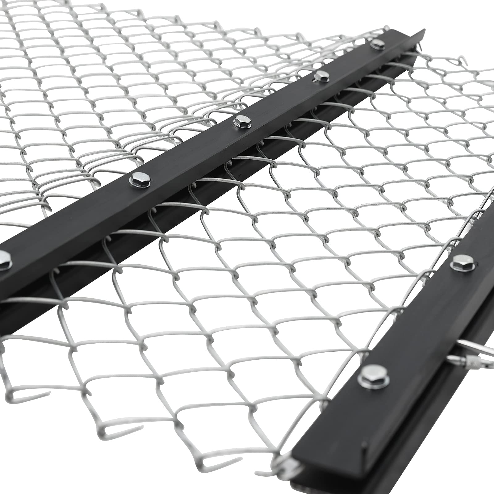 GARVEE 4' x 5' ATV/UTV Drag Harrow - Heavy Duty Chain Harrow for Landscape Leveling, Gravel Driveway Maintenance, Yard & Farm Improvement | Durable Tractor Attachment for Soil Preparation, Pasture Renovation & Arena Grooming