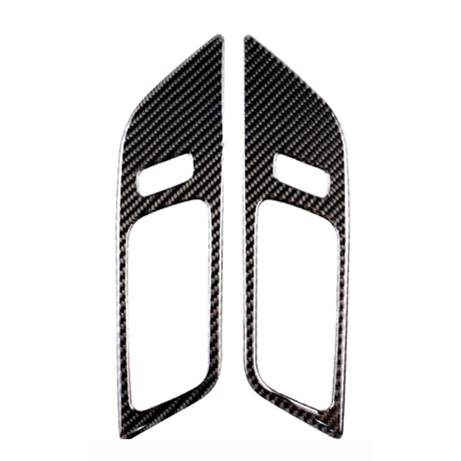NkeGS Carbon Fiber Interior Door Handles & Door Bowl Covers for Ford Mustang 2015-2017 - Premium Auto Accessories for Enhanced Style & Protection (Perfect for Car Enthusiasts & Show Car Upgrades)