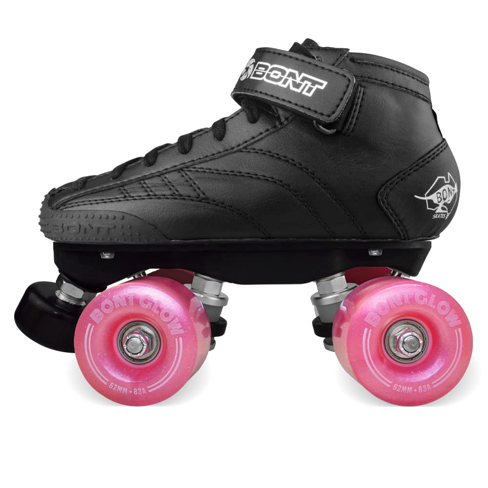 Bont Prostar Kids Roller Skates with LED Light Up Wheels – Professional Adjustable Quad Skates for Boys & Girls – Perfect for Indoor & Outdoor Skating, Rinks, and Birthday Gifts