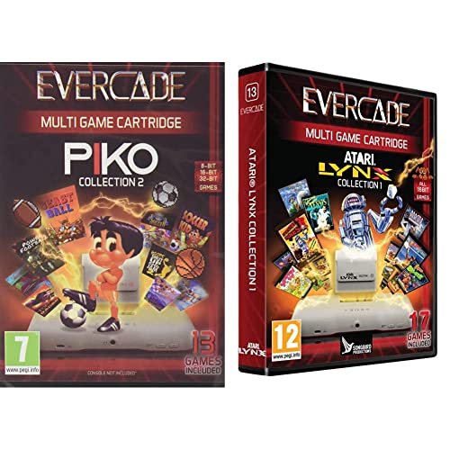 Blaze Evercade Piko Cartridge 2 & Evercade Lynx Cartridge 1 - Retro Gaming Cartridges for Evercade Handheld Console | Perfect for Classic Game Enthusiasts & Collectors