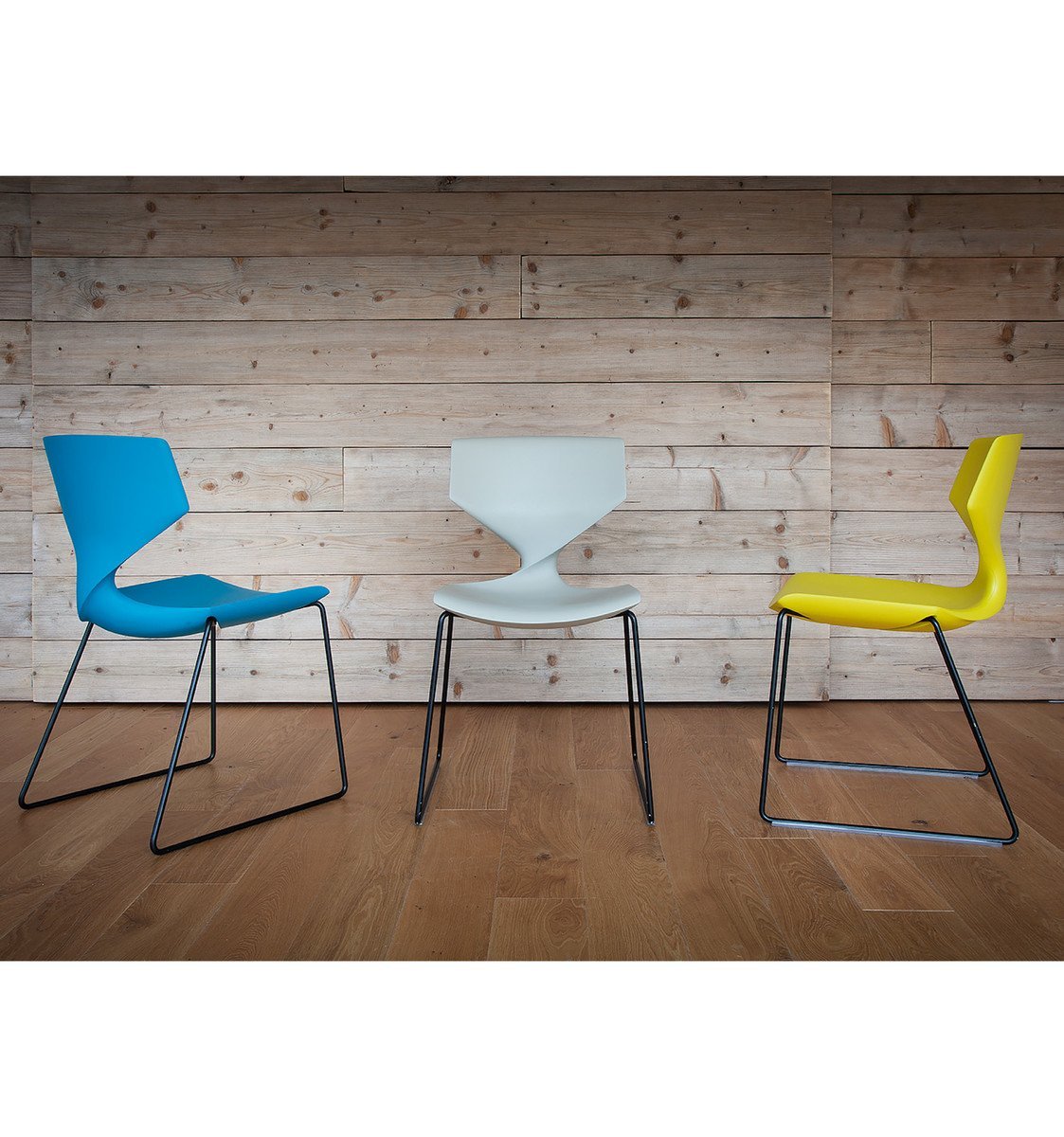 Tonon Quo Sled Base Chair 910.03 - Modern Dining Chair with Metal Frame for Home, Restaurant & Office Use