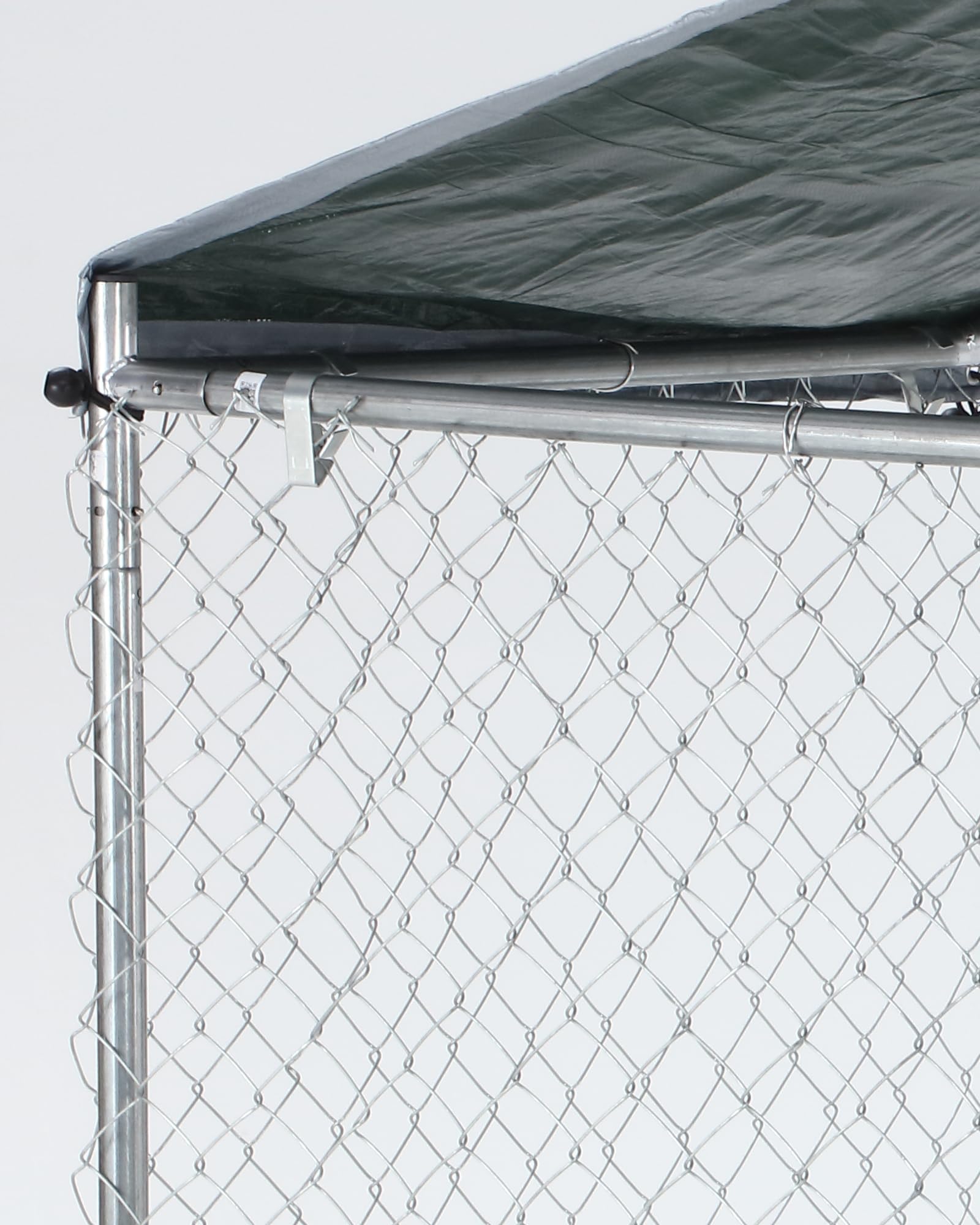 79 Inch Heavy Duty Galvanized Steel Outdoor Dog Kennel for Large Dogs - UV-Resistant Waterproof Cover & Secure Lock - Welded Wire Playpen Fence for Rabbits, Chickens - Perfect for Backyard, Garden, and Pet Safety
