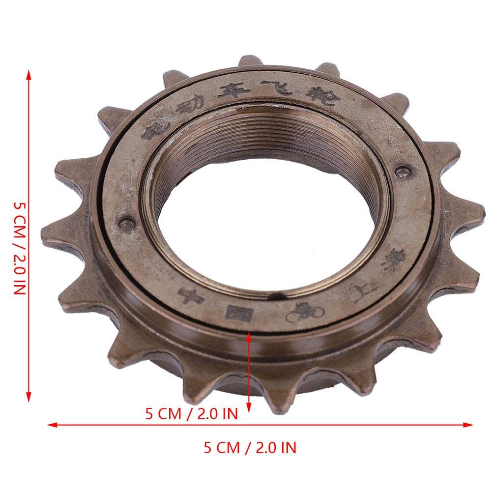 Focket 16T Single-Speed Bicycle Freewheel - Durable Metal Cassette Freewheel for Road Bikes & Fixies - Perfect for Urban Commuting & Casual Cycling