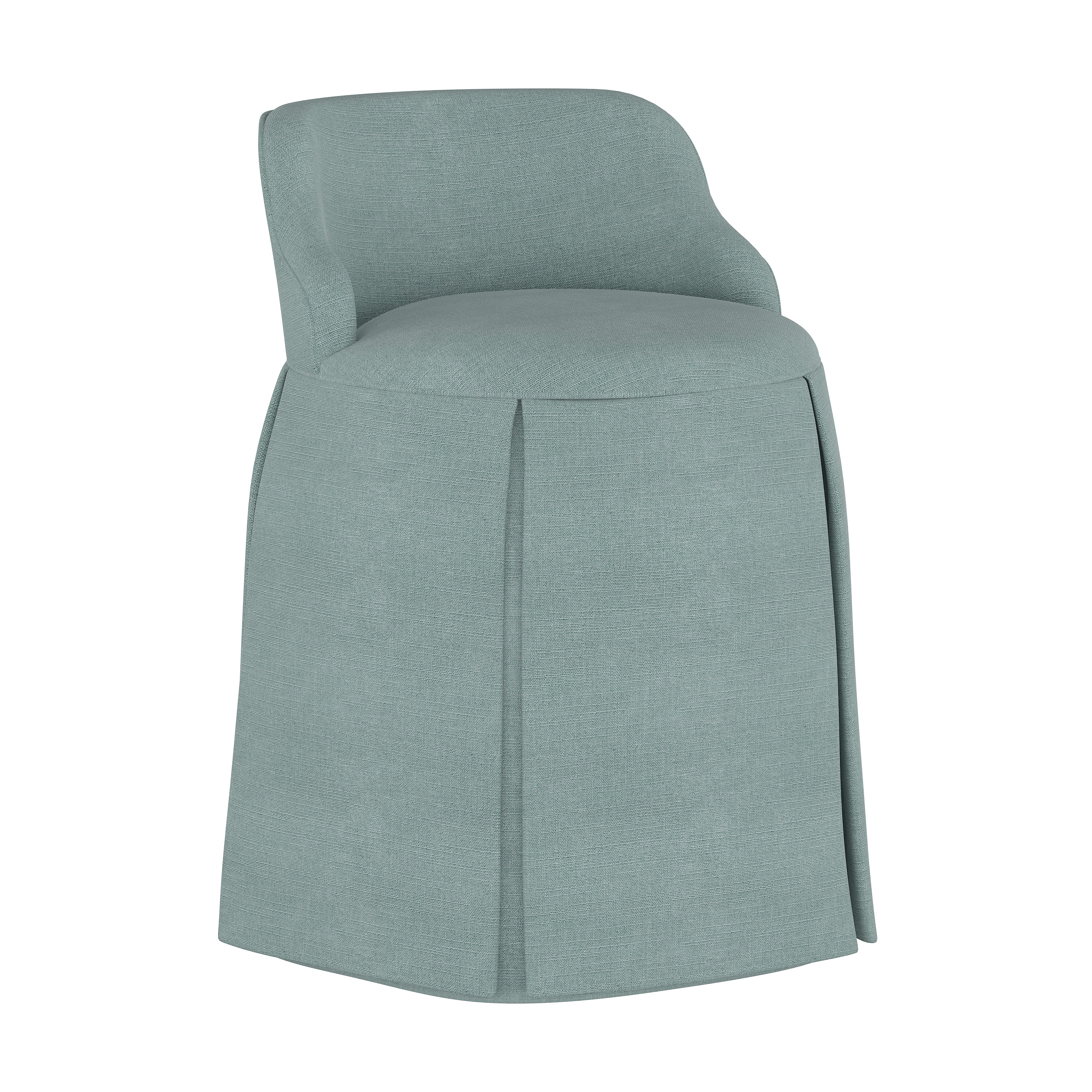 Pipi Vanity Chair - Elegant Makeup Dressing Stool with Upholstered Seat & Gold Metal Legs, Perfect for Bedroom, Boudoir, Vanity Table & Beauty Salon