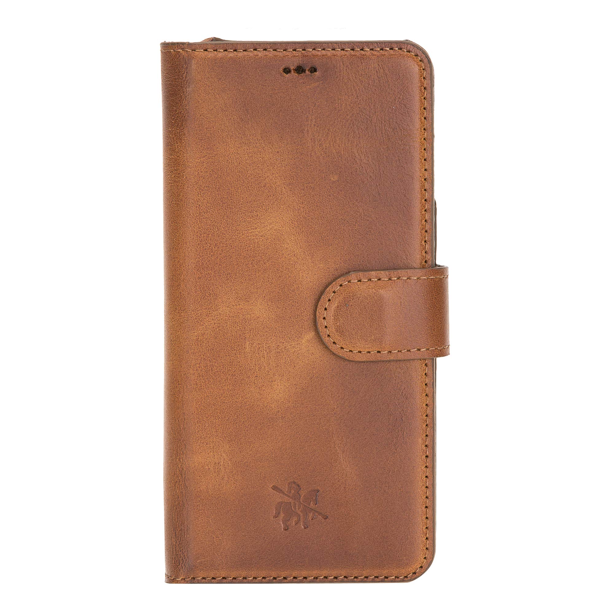 Venito Florence Genuine Leather Wallet Phone Case for Samsung Galaxy S20 - RFID Blocking for Security - Detachable Phone Wallet - Antique Brown - Perfect for Business & Travel Use