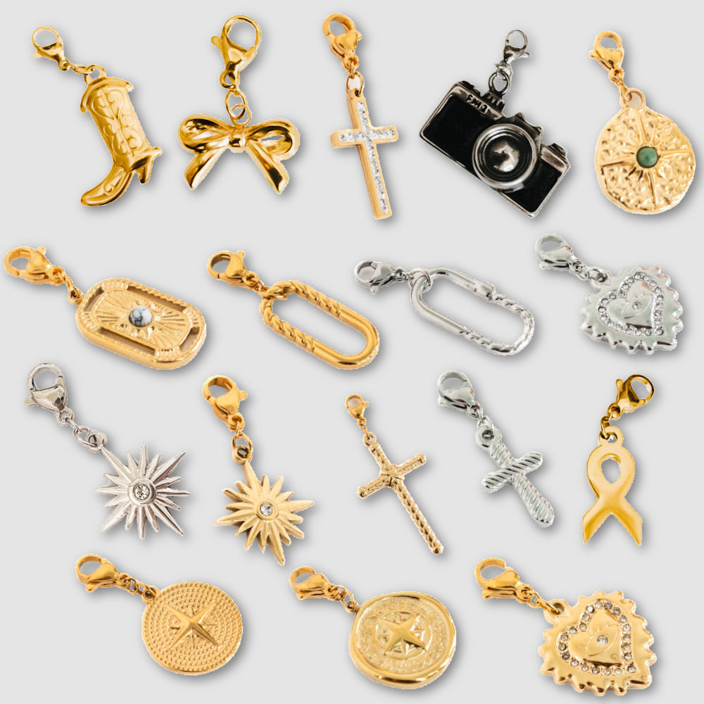 Chanelle Charm Bar Charms - Waterproof Jewelry for Women | Perfect for Swimming, Showering & Everyday Wear