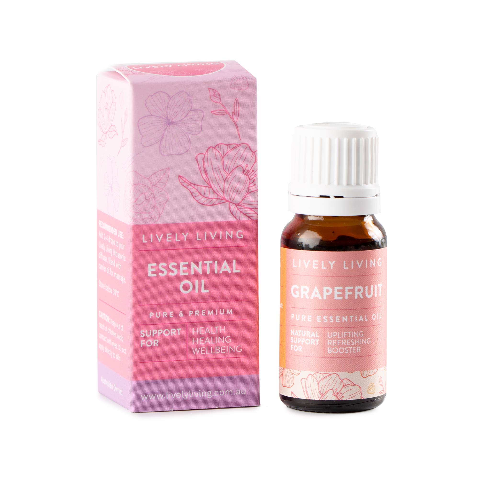 Pure Grapefruit Pink Essential Oil 10ml - 100% Natural Aromatherapy Oil for Relaxation, Stress Relief & Diffuser Use - Perfect for Massage, Skincare & Home Fragrance