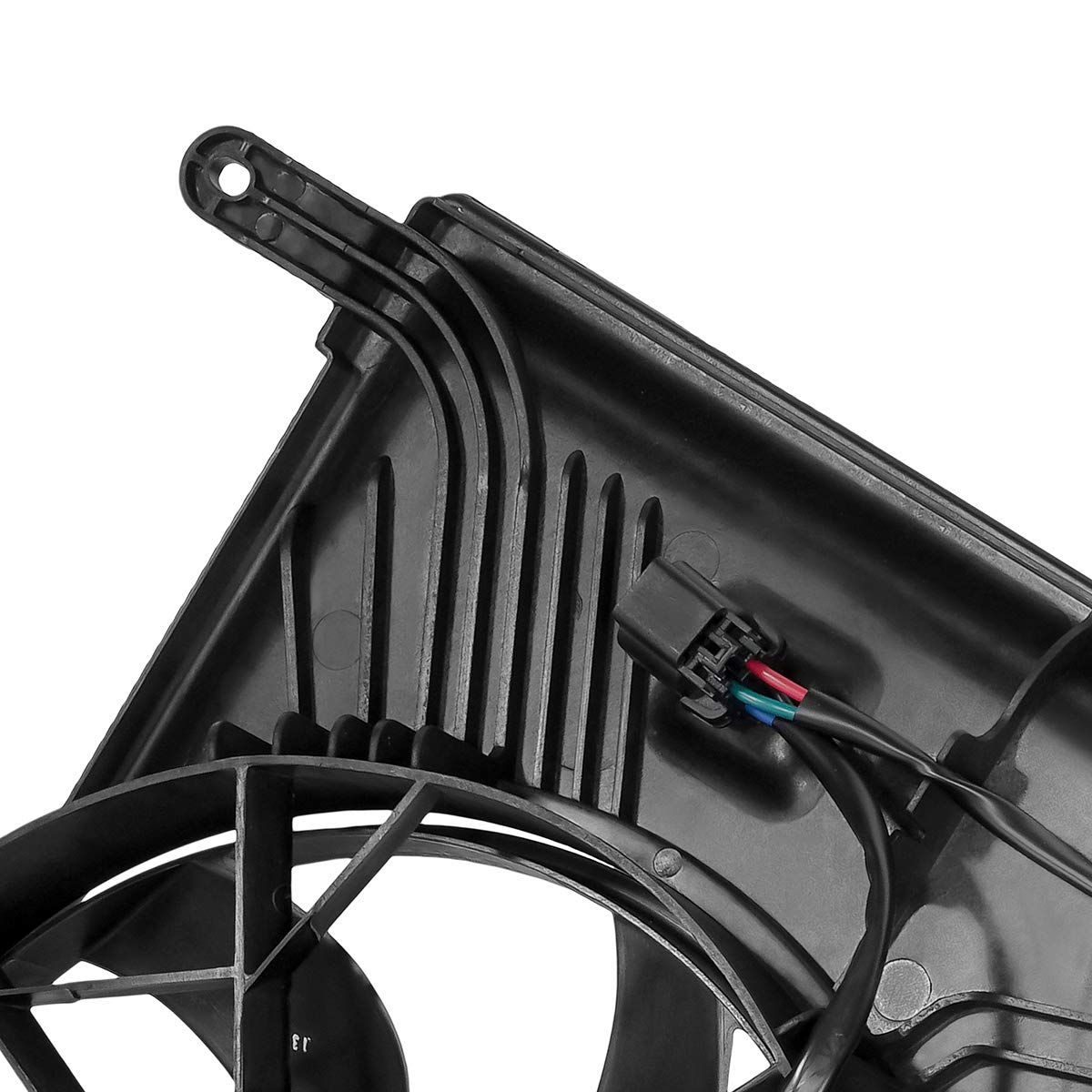 DNA Motoring OEM-RF-0128 GM3115219 Replacement Radiator Cooling Fan Assembly - Black | Factory Style Direct Fit for GM Vehicles | Perfect for Engine Cooling & Overheating Prevention