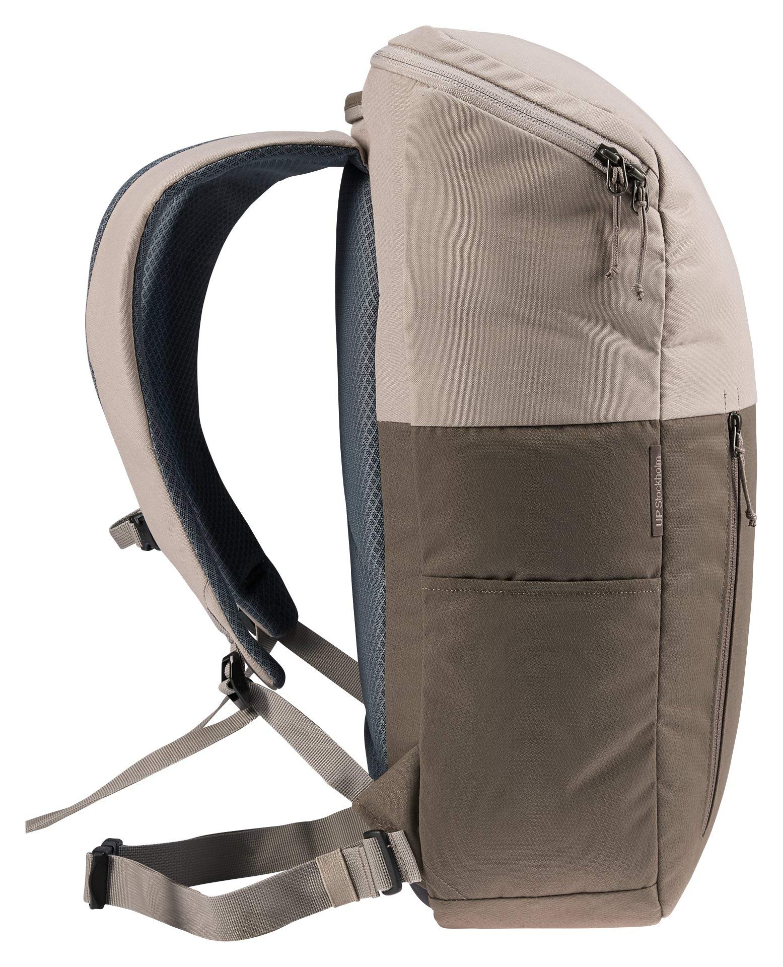 Deuter UP Stockholm Backpack - Durable Travel & Hiking Daypack for Men & Women, Stone/Pepper Color - Perfect for Commuting, Outdoor Adventures & Daily Use
