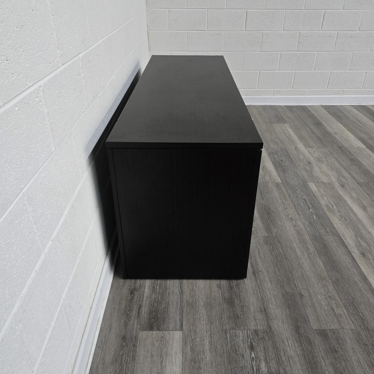 Stylish Black Wooden Sideboard - Modern Buffet Cabinet for Dining Room, Living Room & Entryway Storage | Solid Wood Furniture for Home Decor