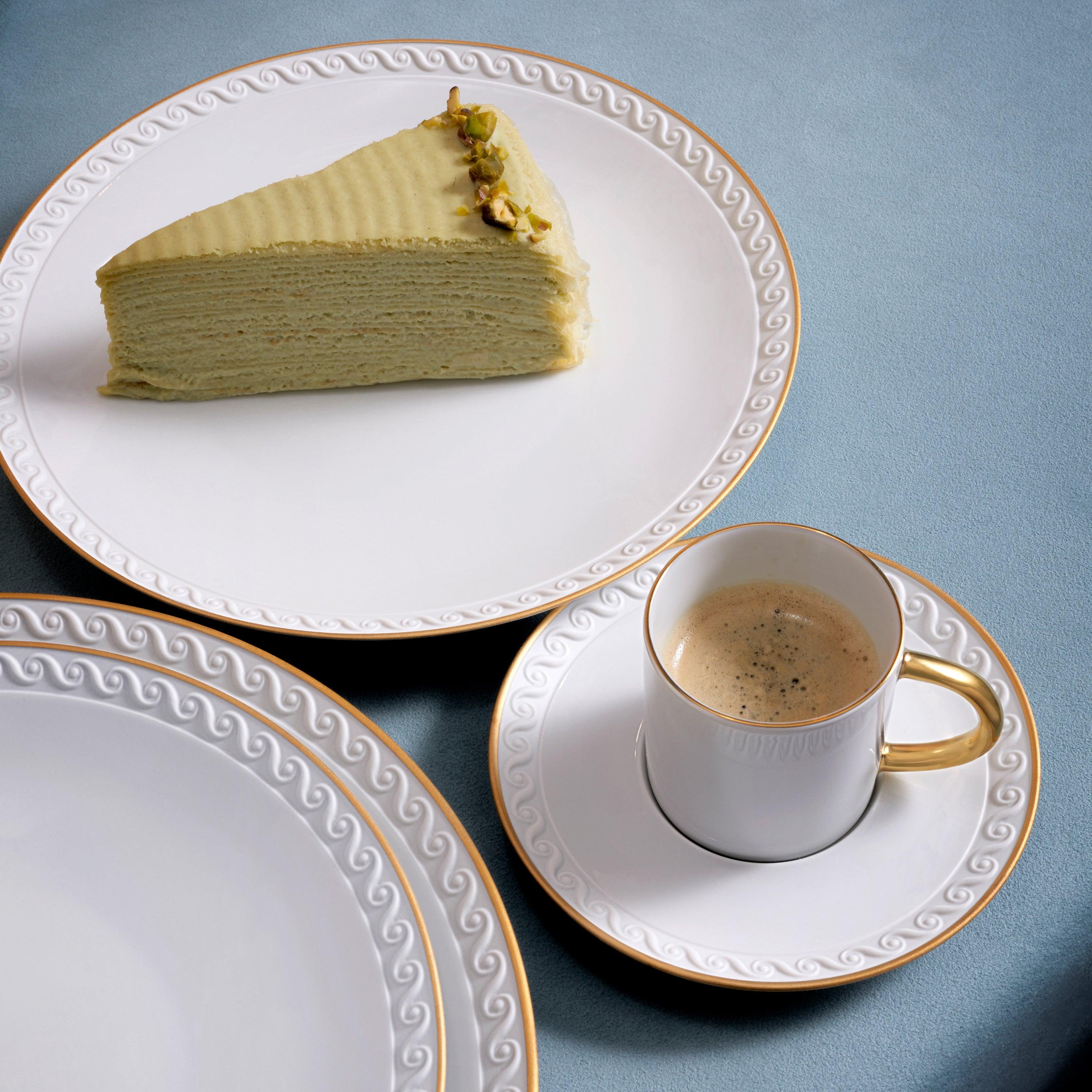 Luxury Neptune Gold Dinner Plates - Elegant Fine Dining Tableware for Weddings, Parties & Special Occasions