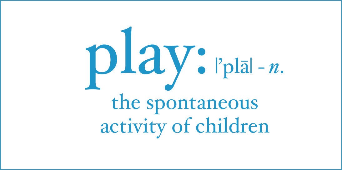 Play Definition Vinyl Decal - Small Size - Blue Color - Perfect for Laptops, Water Bottles & Car Windows - Fun Wall Art Sticker for Kids Rooms