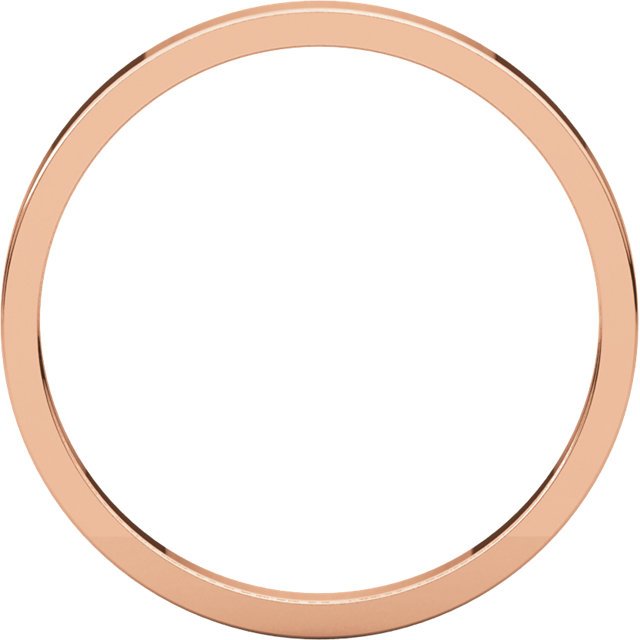 14K Gold 2mm Flat Wedding Band for Women - Elegant & Durable Ring for Brides, Anniversaries, and Everyday Wear