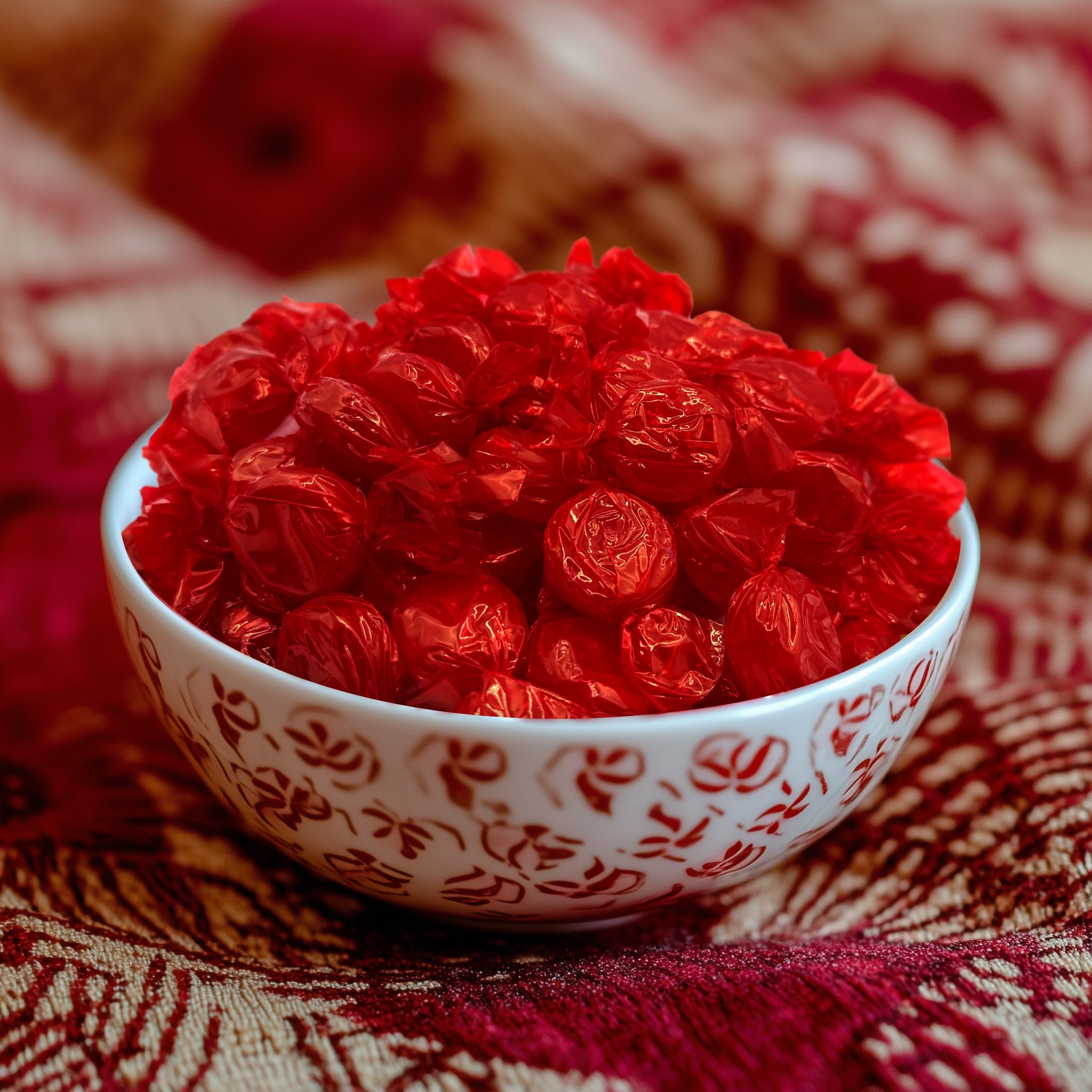 Premium Cinnamon Hard Candy Discs - 2 Pound Bulk Pack (Approx 150 Pieces) - Hot & Spicy Sweets for Parties, Office Treats, and Holiday Gift Baskets