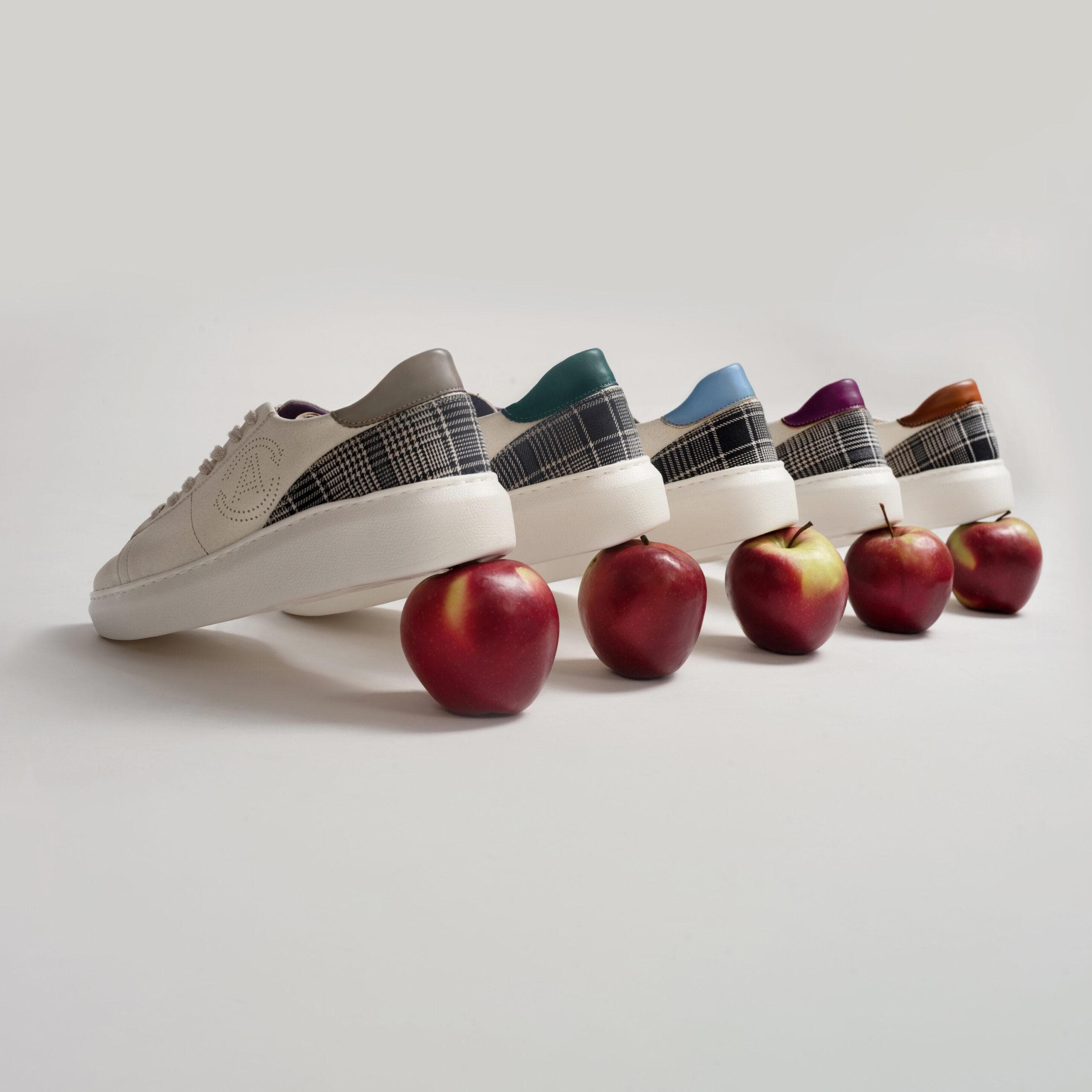 Jane Women's Vegan Sneakers - Eco-Friendly Apple & Corn Leather Casual Shoes in Cappuccino | Comfortable Walking, Office Wear & Sustainable Fashion