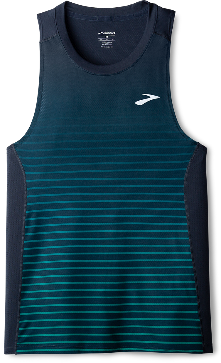 Men's Atmosphere Singlet 3.0 - Breathable Workout Tank Top with Stripe Design for Running, Gym & Athletic Performance