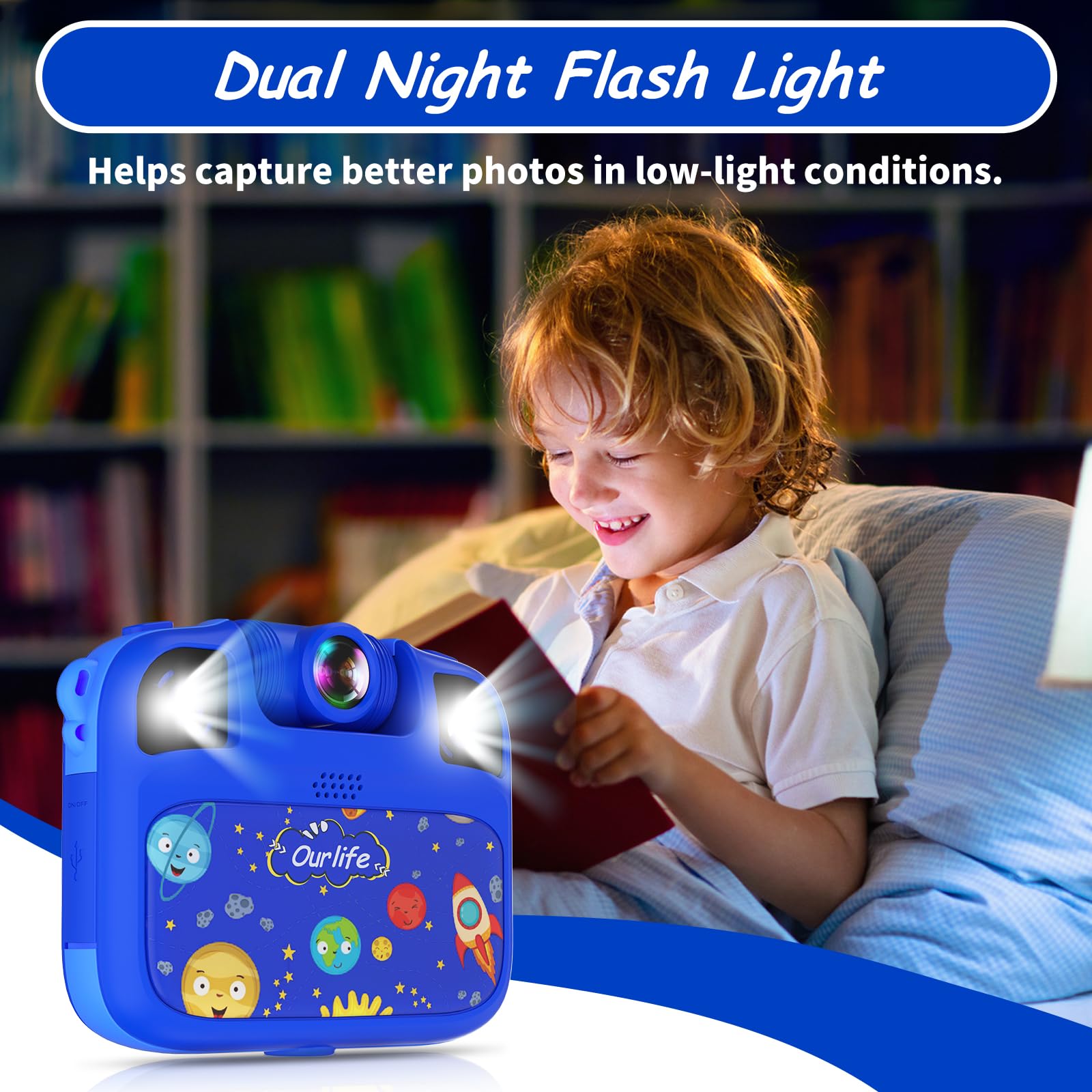 Ourlife 100FT Waterproof Kids Camera - HD 1080P Digital Camera for Boys & Girls | Perfect for Swimming & Outdoor Adventures