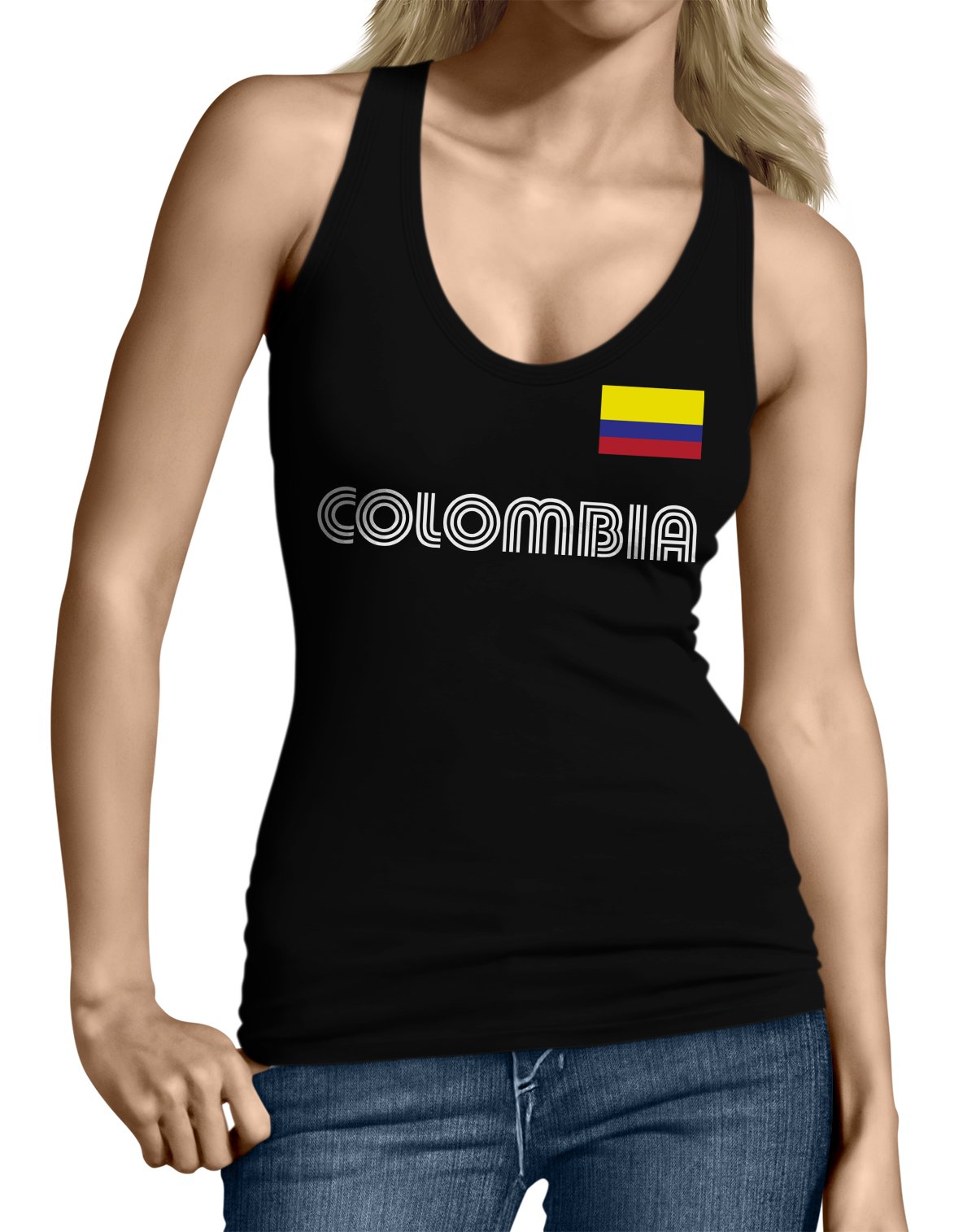 SpiritForged Colombia Soccer Jersey - Youth Tank Top for Girls & Boys | Lightweight Breathable Soccer Shirt for Training, Games & Fan Support