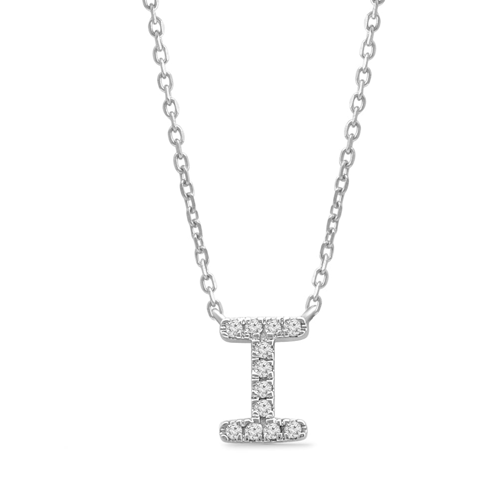 14K Yellow Gold Diamond Initial Charm Necklace - Personalized Classic Jewelry for Women | Perfect Gift for Birthday, Anniversary & Valentine's Day