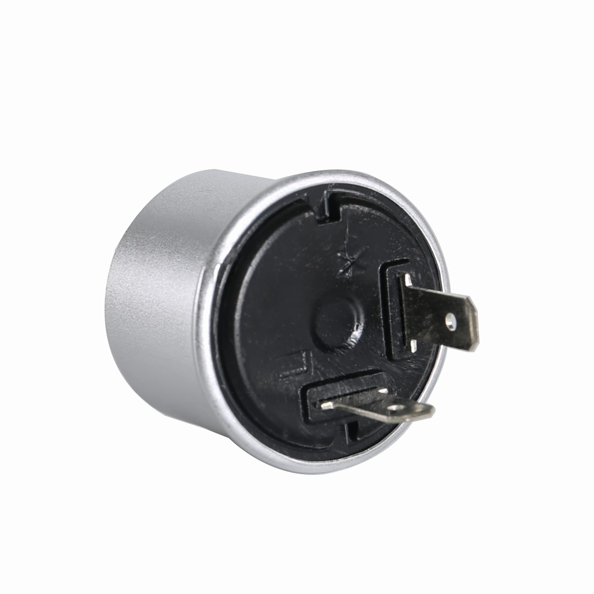 1X Electronic LED Flasher Relay - 12V Heavy Duty EF32 2Pin, No Hyper-Flash, Compatible with Car Motorcycle & Bike Turn Signal Bulbs - Perfect for Fixing Fast Hyper Flash Issues in Automotive Lighting Systems