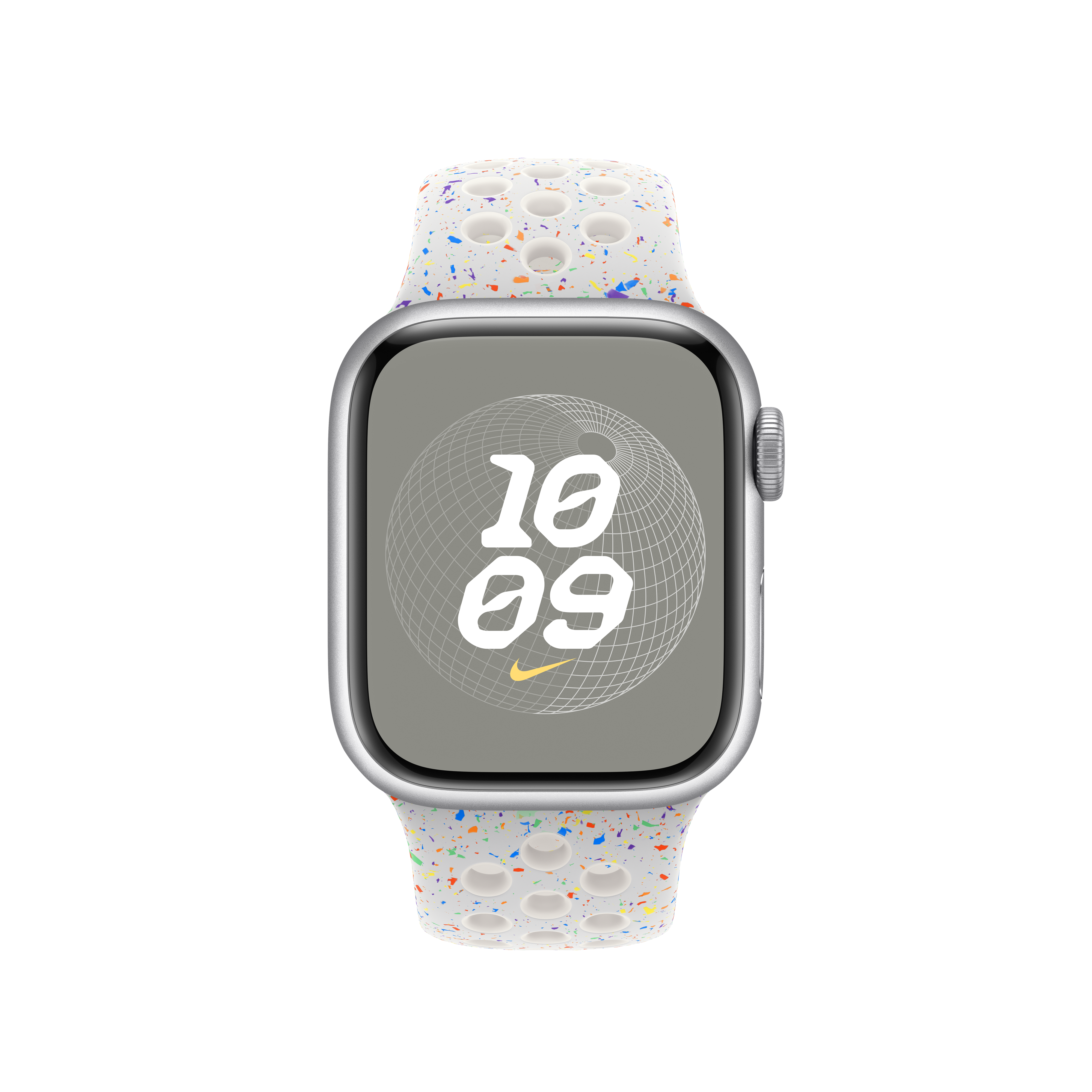 Nike Sport Band Platinum Pure Color 41mm S/M - Compatible with Apple Watch for Running, Gym & Daily Wear
