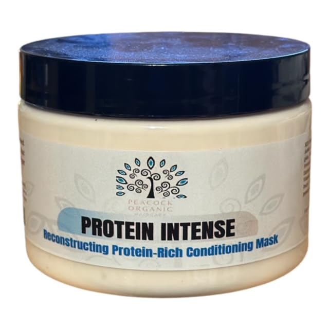 Intense Protein Deep Treatment Hair Mask - Repair & Strengthen Damaged Hair with Protein Power - Deep Conditioner for Dry, Brittle Hair - 12 oz | Perfect for Post-Color, Heat Styling & Chemical Damage Recovery