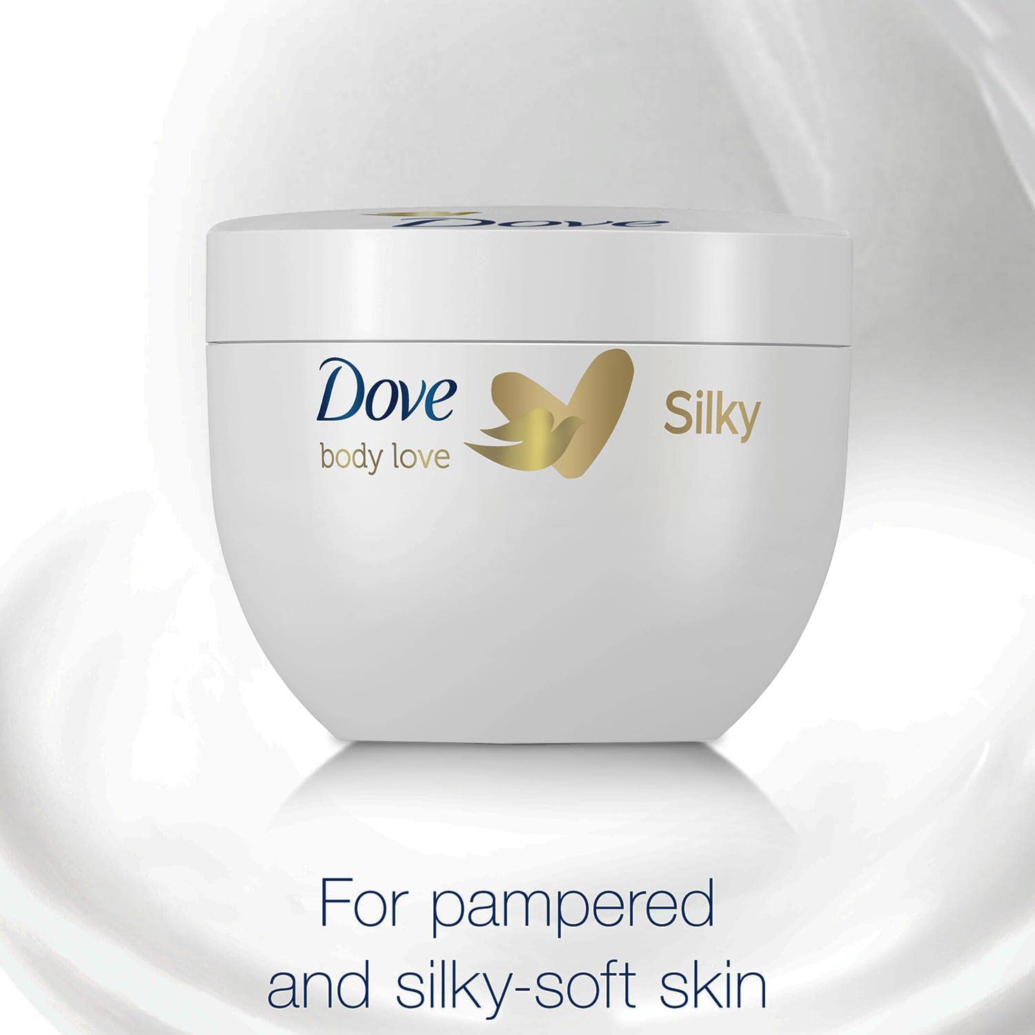 Dove Silky Body Cream 300ml - Deep Moisturizing & Nourishing for Dry Skin - Perfect for Daily Hydration & Smooth Skin Care