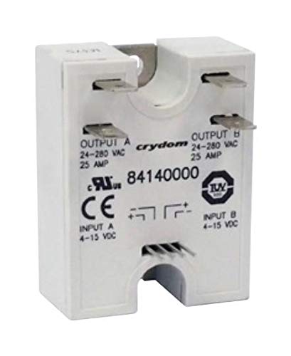 40A 280VAC Solid State Relay Panel Mount Quick Connect Zero Voltage Turn On - Ideal for Industrial Automation, HVAC Systems, and Electrical Control Panels