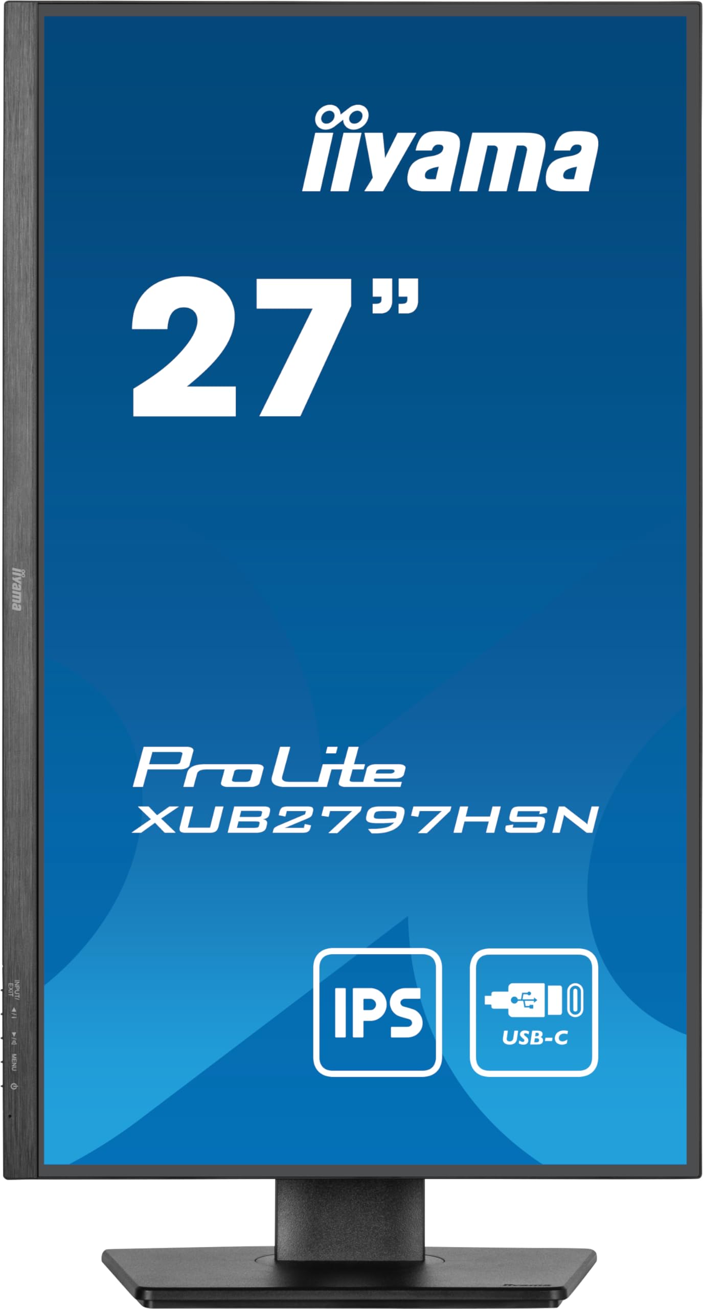 iiyama Prolite XUB2797HSN-B1 27 Inch LED IPS Monitor - Full HD 1080p, 100Hz Refresh Rate, USB-C Connectivity - Perfect for Home Office, Gaming & Graphic Design