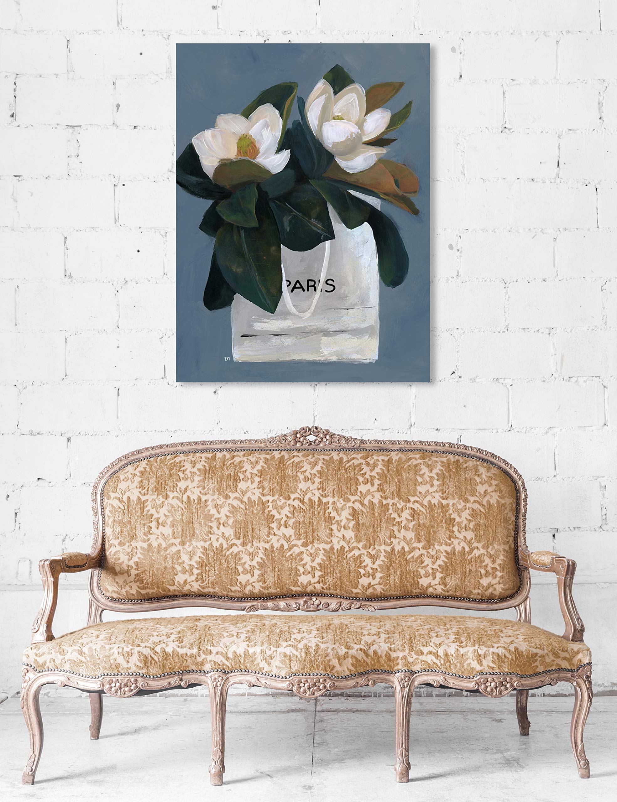 Oliver Gal Floral Canvas Wall Art Print - 30x36 Inch Modern Home Decor, White & Green Botanical Painting - Perfect for Living Room, Bedroom, Office & Gift Giving