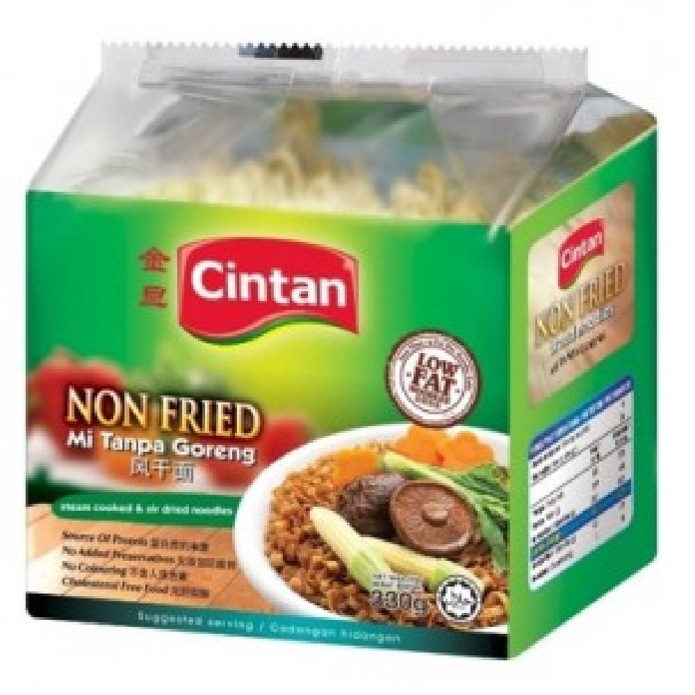 Healthy Cintan Non-Fried Low Fat Noodles - 8 Pack of Delicious Broad Noodles for Weight Loss & Balanced Diet | Perfect for Quick Meals, Healthy Snacks & Asian Cuisine