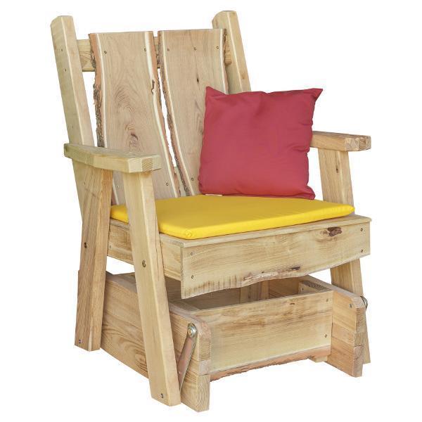 A & L Furniture Blue Mountain Timberland Glider Chair - Comfortable Rocking Recliner for Nursery, Living Room & Patio - Perfect for Relaxing, Nursing & Reading