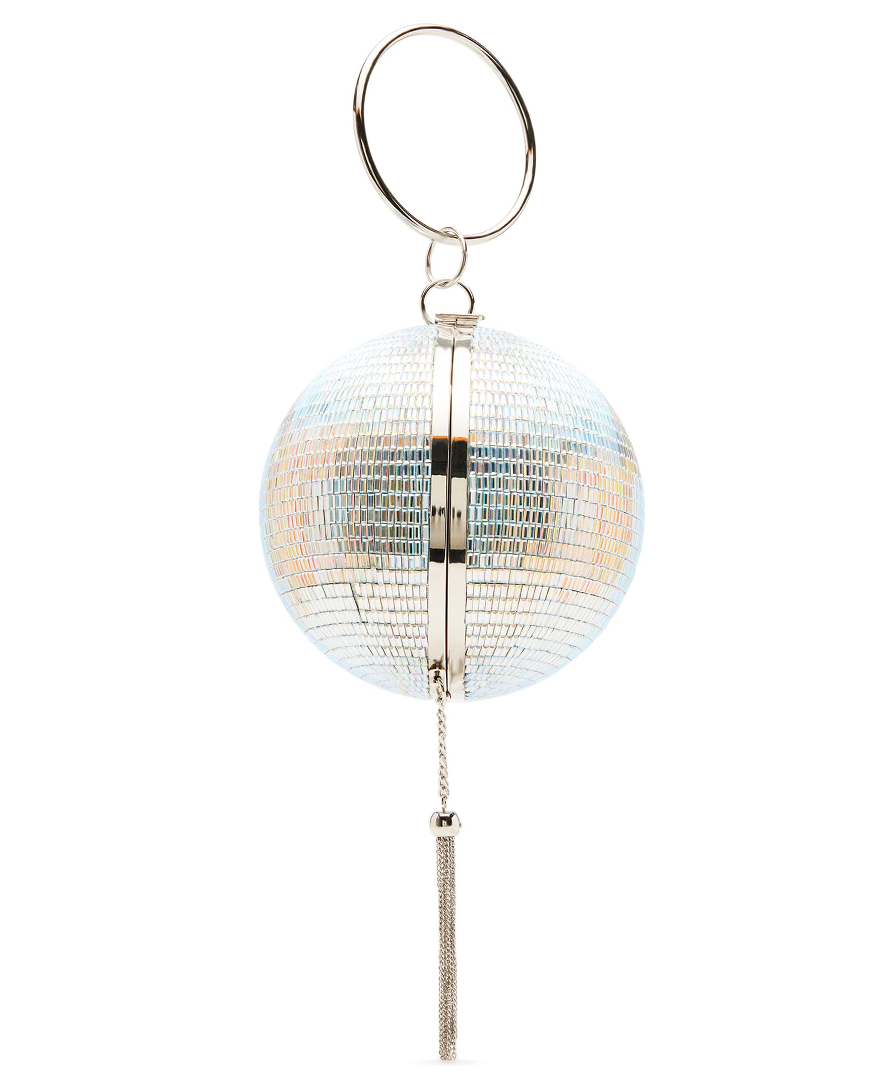 Betsey Johnson Dancin Queen Disco Ball Crossbody Bag - Iridescent Purse for Women, Perfect for Parties, Concerts & Night Out