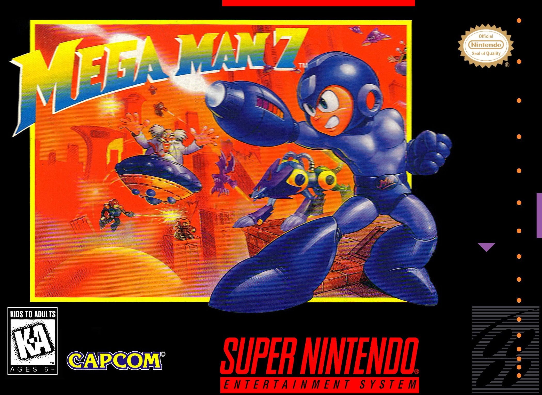 Vintage Mega Man 7 SNES Video Game Cartridge - Classic Retro Gaming Collectible for Nintendo Super NES Console | Perfect for Gamers & Collectors