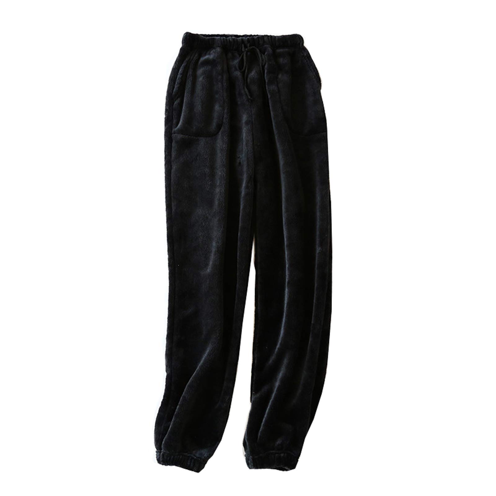 Cozy Women's Flannel Pajama Pants - Soft Coral Fleece Lounge Pants with Drawstring for Sleeping, Relaxing & Winter Comfort | Perfect for Home, Travel & Cold Weather