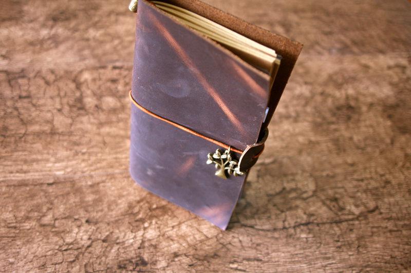 Custom Traveler's Notebook Journal - Personalized Leather Refillable Diary for Writing & Sketching - Perfect for Travel, Work, and Creative Journaling