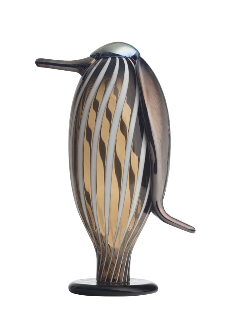 Iittala Birds by Toikka Butler 160 x 260 mm Sand Brown - Elegant Decorative Glass Bird Figurine for Home & Office Decor