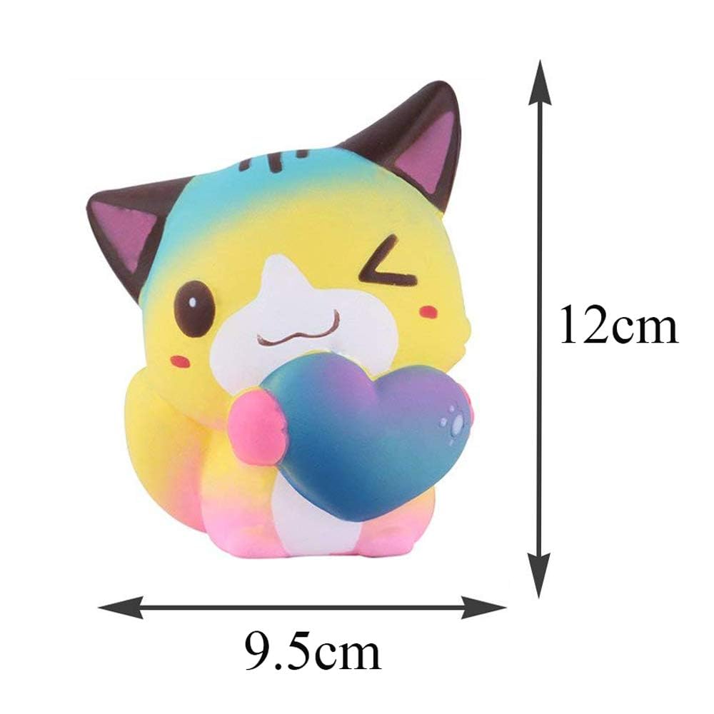 Anboor Squishy Toys Collection - Slow Rising Anti Stress Toys for Adults & Kids, Kawaii Party Favors, Christmas Gifts (Love Theme, Set of 1) - Perfect for Stress Relief, Sensory Play and Party Decorations