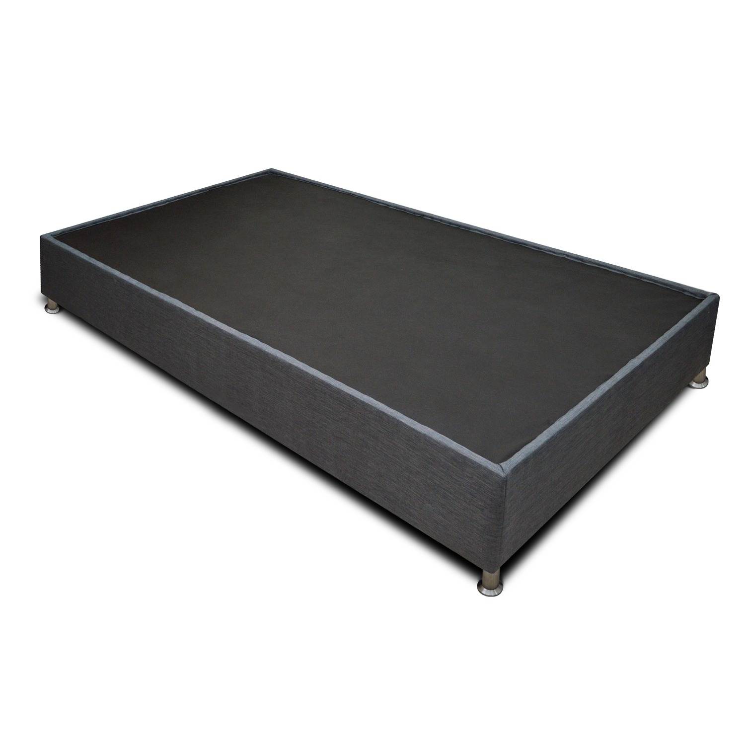 DreamOn Pictor Grey Double Bed Frame and Mattress Combo - 140cm Rectangular with 2 Pillows - Perfect for Modern Bedrooms & Guest Rooms