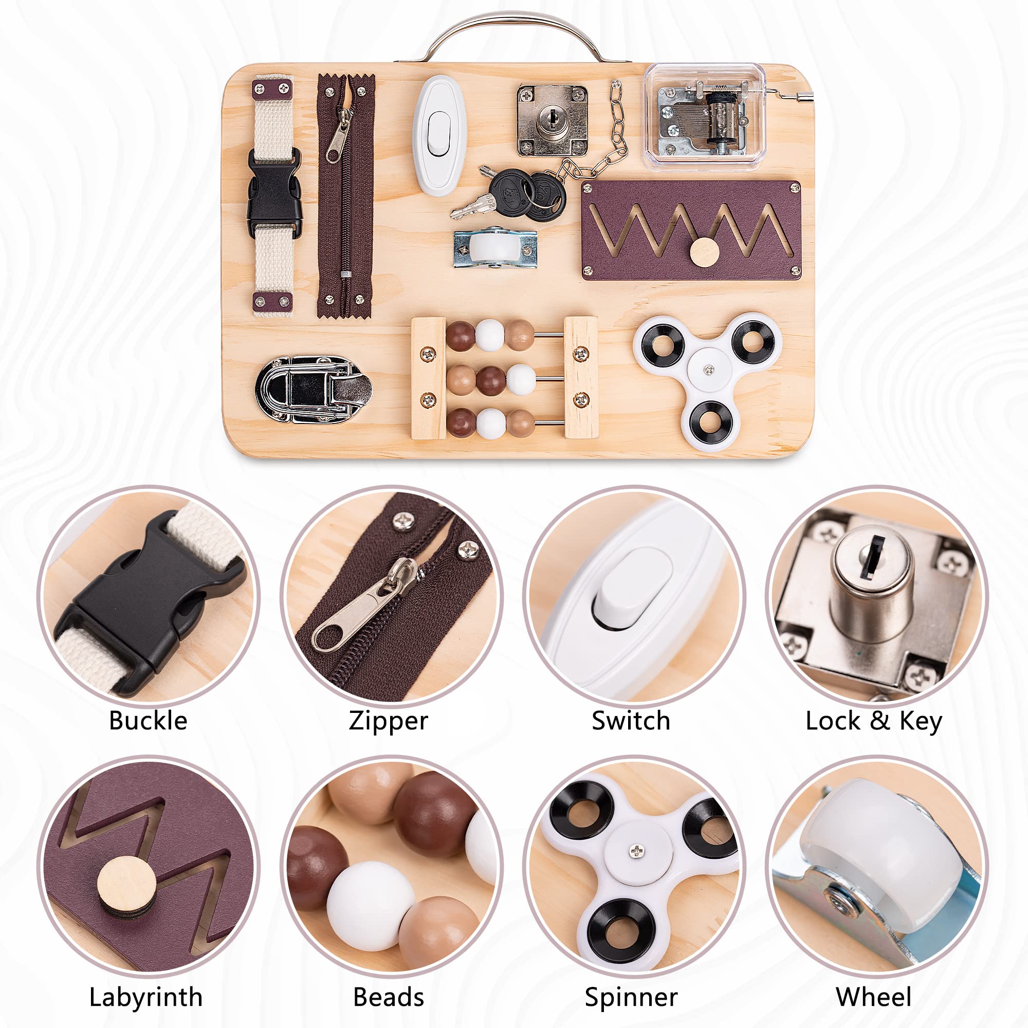 Assistex Dementia Busy Board for Adults - Sensory Mat with Guide Book for Alzheimer's Patients - Calming Activities for Seniors at Home