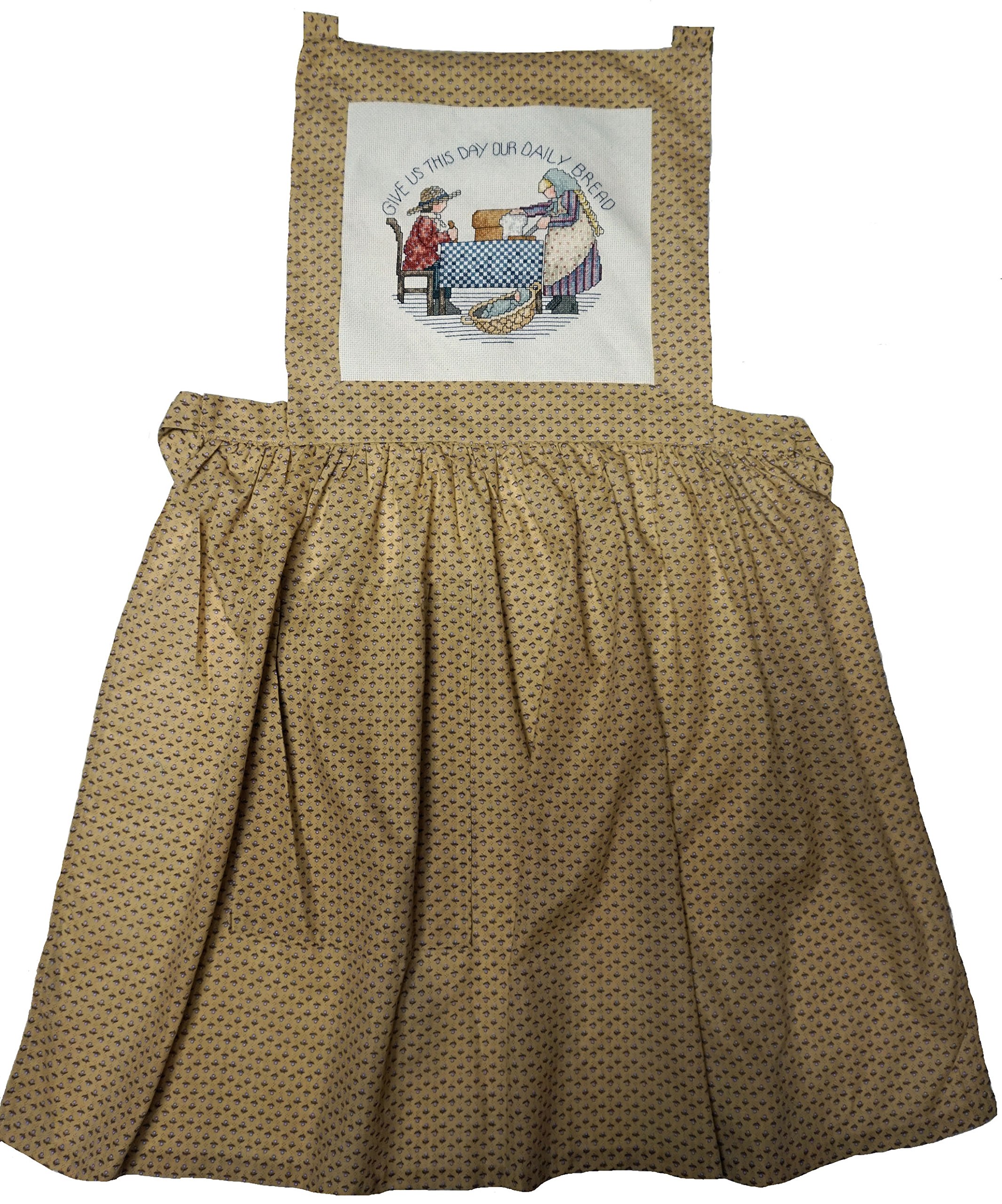 **Adjustable Bib Apron for Kitchen & Restaurant - Doll Clothes Super Store - Daily Bread Print Design - Perfect for Cooking, Baking & Serving**