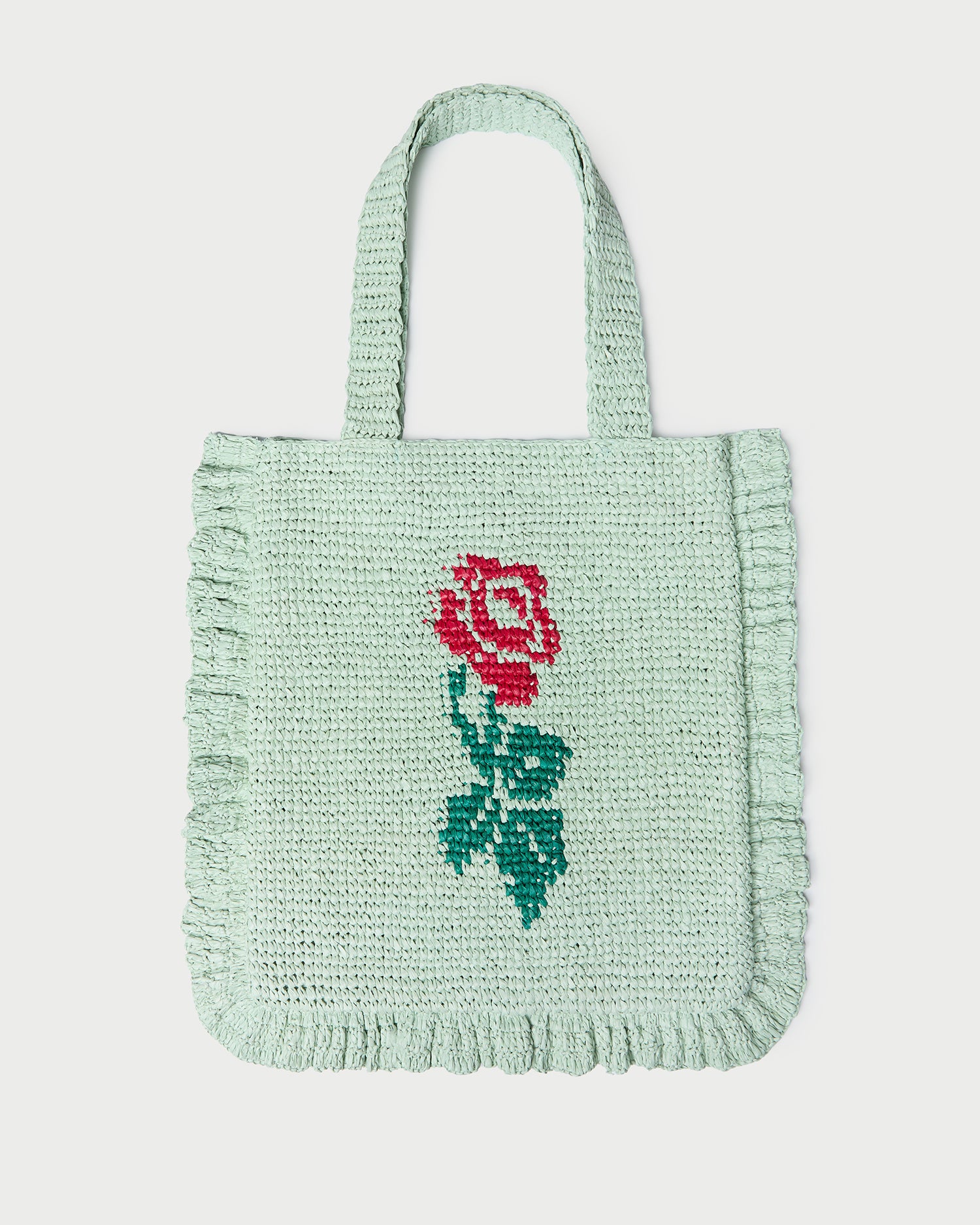 Justine Ruffle Tote Bag for Women - Stylish & Spacious Handbag for Work, Travel & Shopping | Trendy Shoulder Bag with Ruffles & Roomy Interior