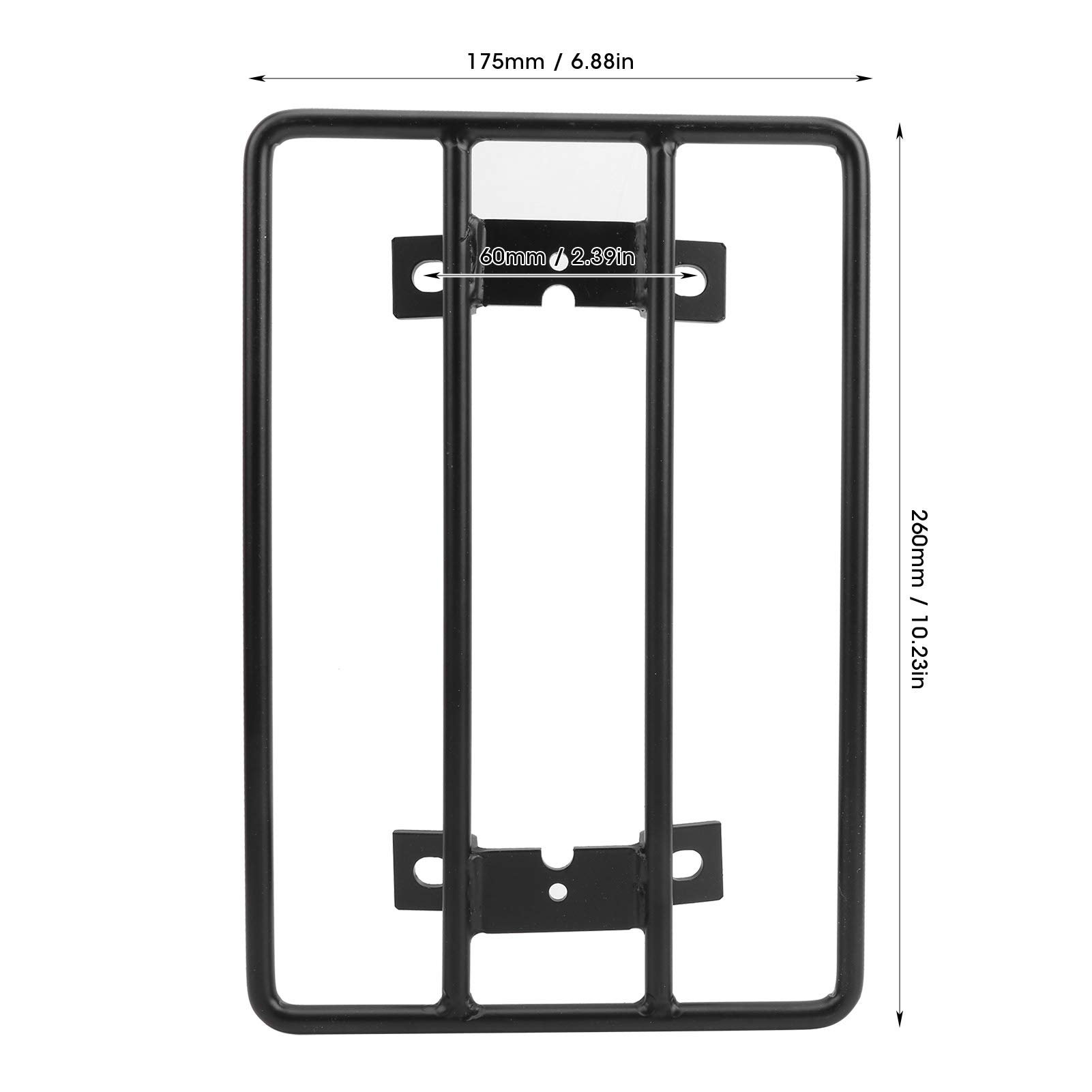ARAMOX Black Stainless Steel Motorcycle Luggage Rack Carrier - Universal Fit for Bolt/Bolt R-SPEC/XV950R (2014-2018) | Durable Rear Bracket for Touring & Commuting