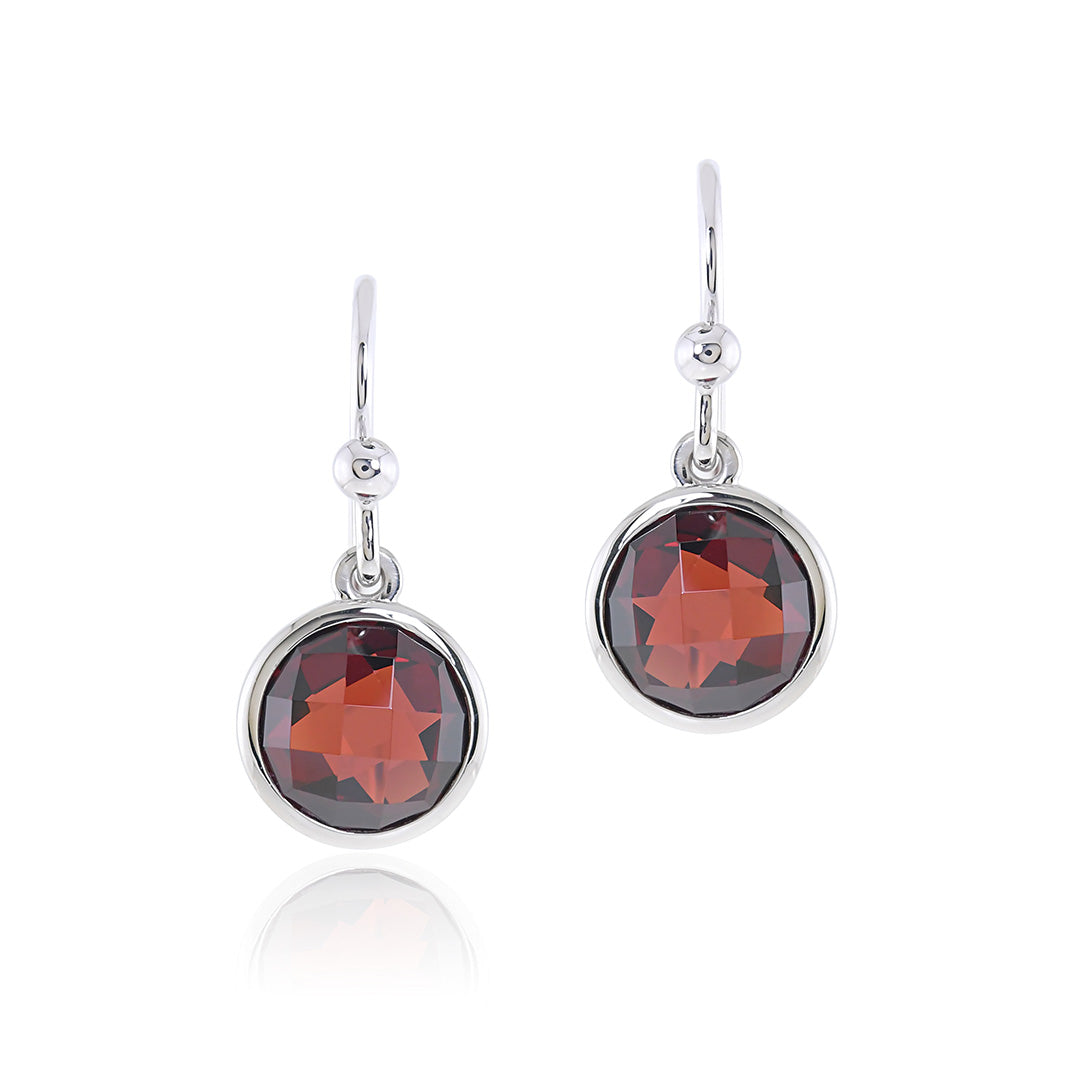 Garnet Marais Earrings for Women - Elegant Dangle Drop Jewelry for Party, Wedding & Evening Wear