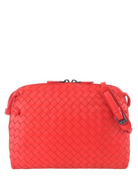 Bottega Veneta Intrecciato Leather Crossbody Messenger Bag - Stylish Shoulder Bag for Women, Perfect for Work, Travel & Everyday Use
